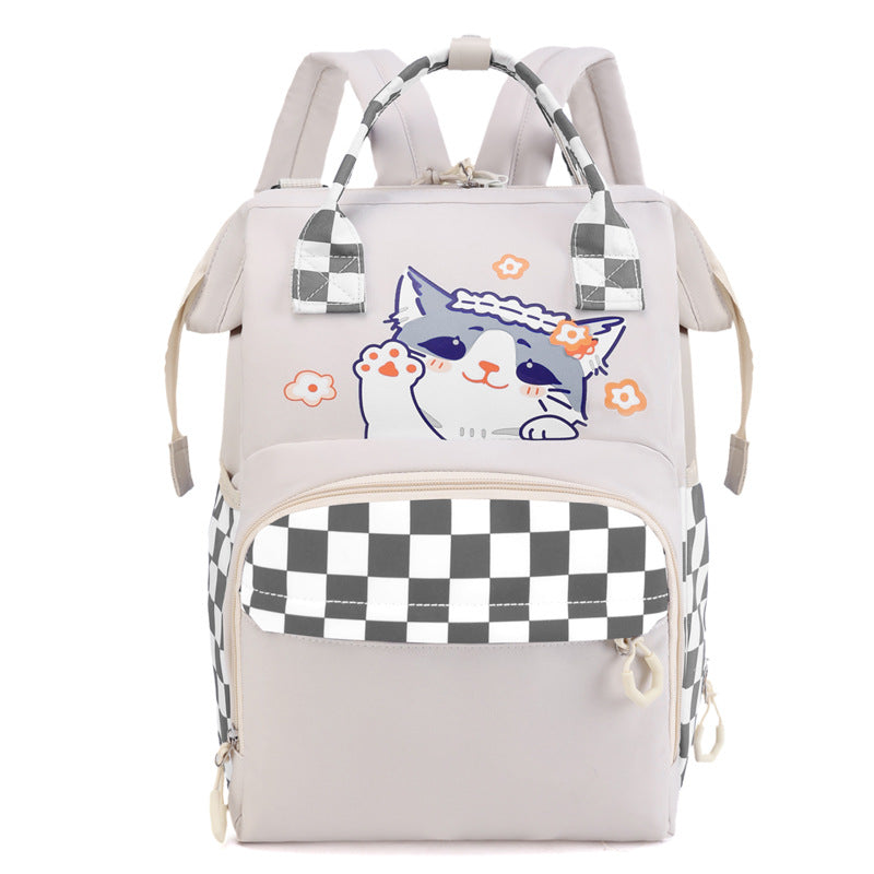 Verspielt katzenmotivierter Mehrere-Taschen-Rucksack Karnz