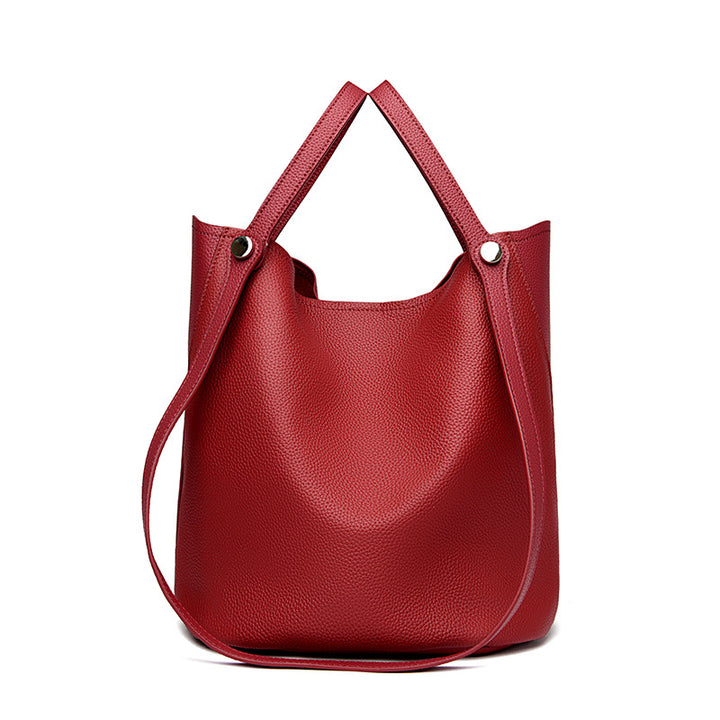 Legere Leder Eimer Tasche Karnz