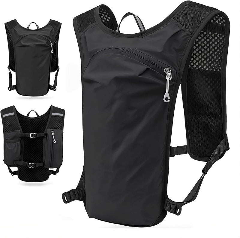 Sportlicher Trinkrucksack mit Netz-Einsätzen und Mehreren Fächern Karnz