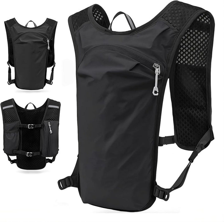 Sportlicher Trinkrucksack mit Netz-Einsätzen und Mehreren Fächern Karnz