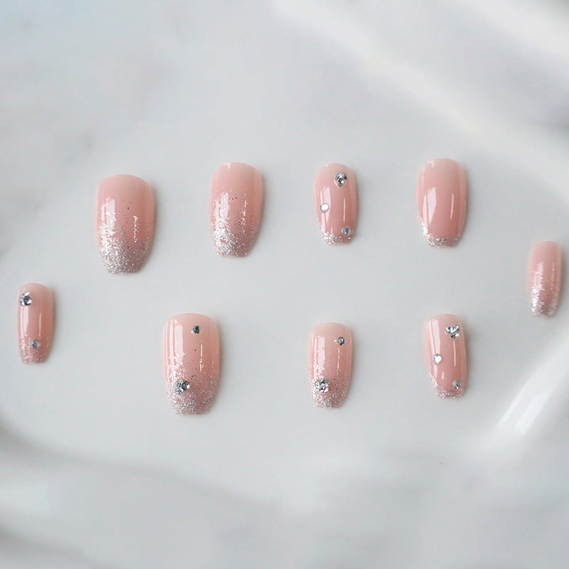Elegante Kristall Dekor Nagelkunst Karnz