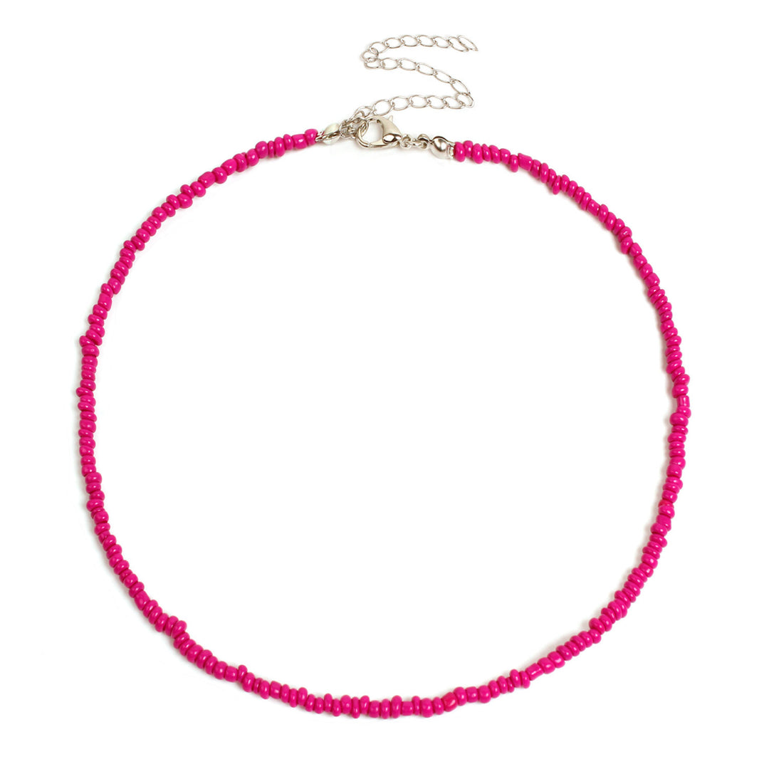 Buntes Perlen-Choker-Halsband Karnz