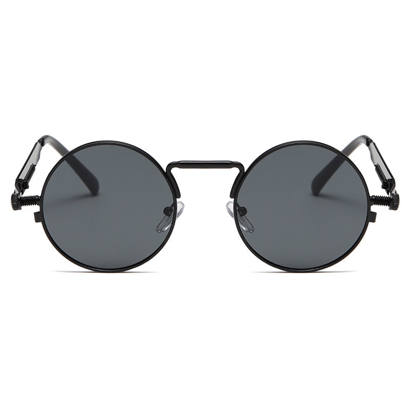Damen Modische runde Sonnenbrille mit präzisem Metallrahmen Karnz