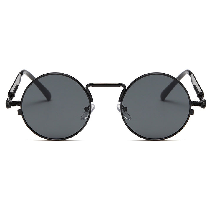 Damen Modische runde Sonnenbrille mit präzisem Metallrahmen Karnz