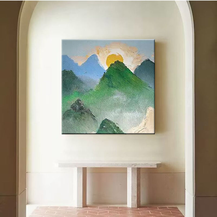 Majestätische Berglandschaft Leinwandkunst