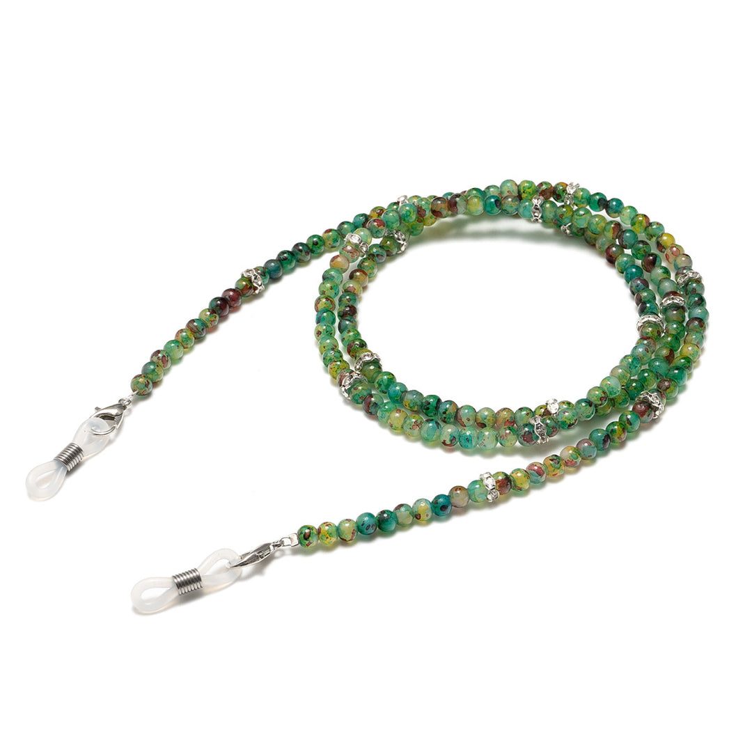 Elegante Perlen Brillenhalter Kette Karnz