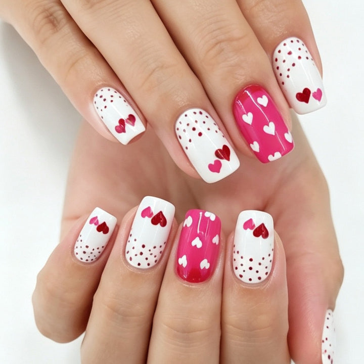 Herz-Themen Press-On Nagelset Karnz