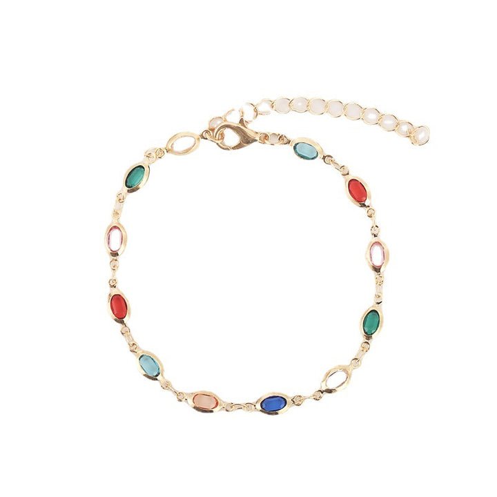 Farbige Edelstein verstellbare Armband Karnz