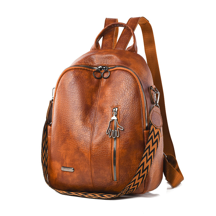 Lässiger Leder-Rucksack Karnz