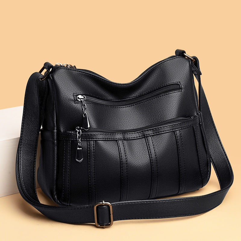Elegante Texturierte Schultertasche Karnz