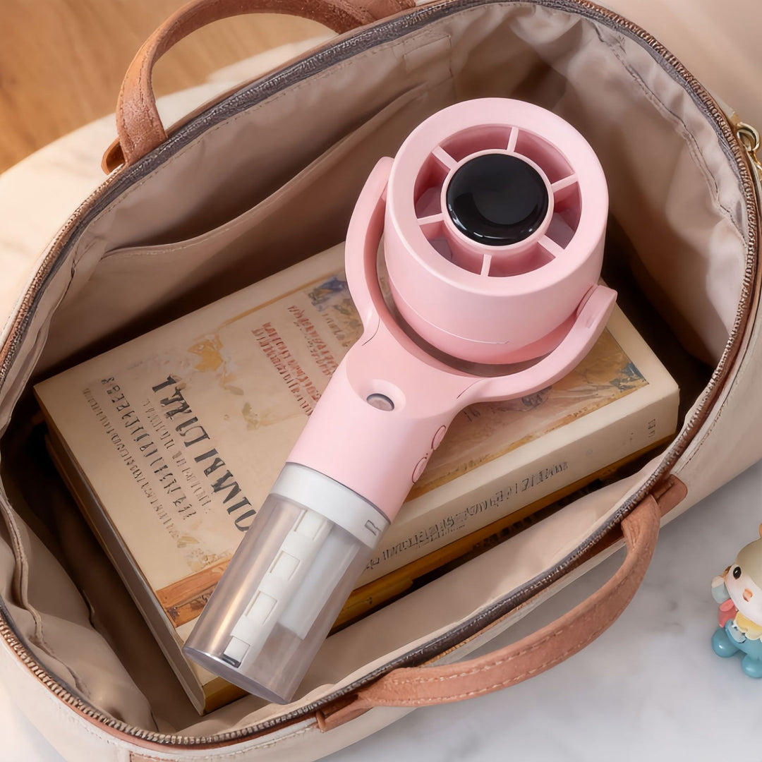 Damen Tragbarer USB-Standventilator mit kreativer Sprühfunktion Karnz