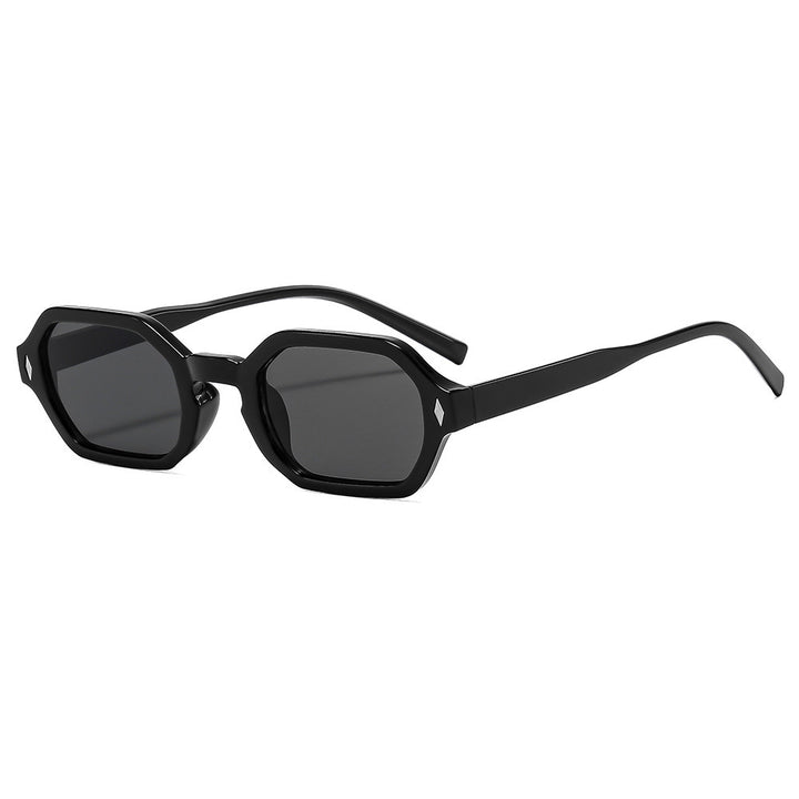 Damen stilvolle Sonnenbrille im modernen achteckigen Design mit UV-Schutz Karnz
