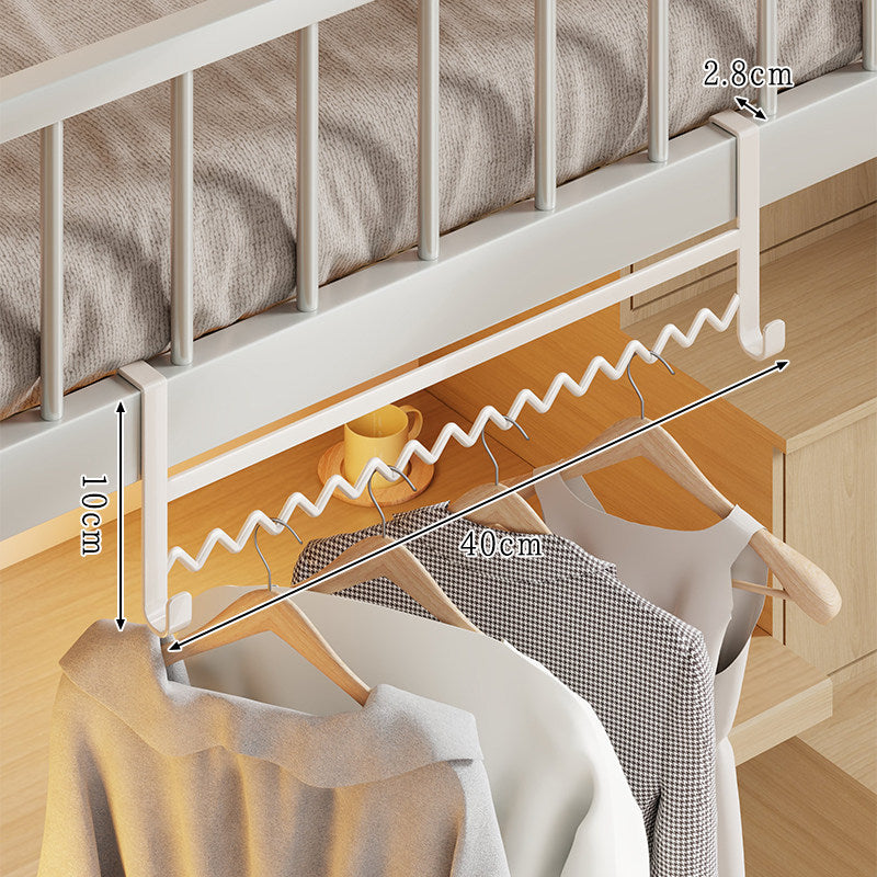 Über-Schienen-Bettgestell Zigzag Multi-Hängeregal Kleiderorganisator