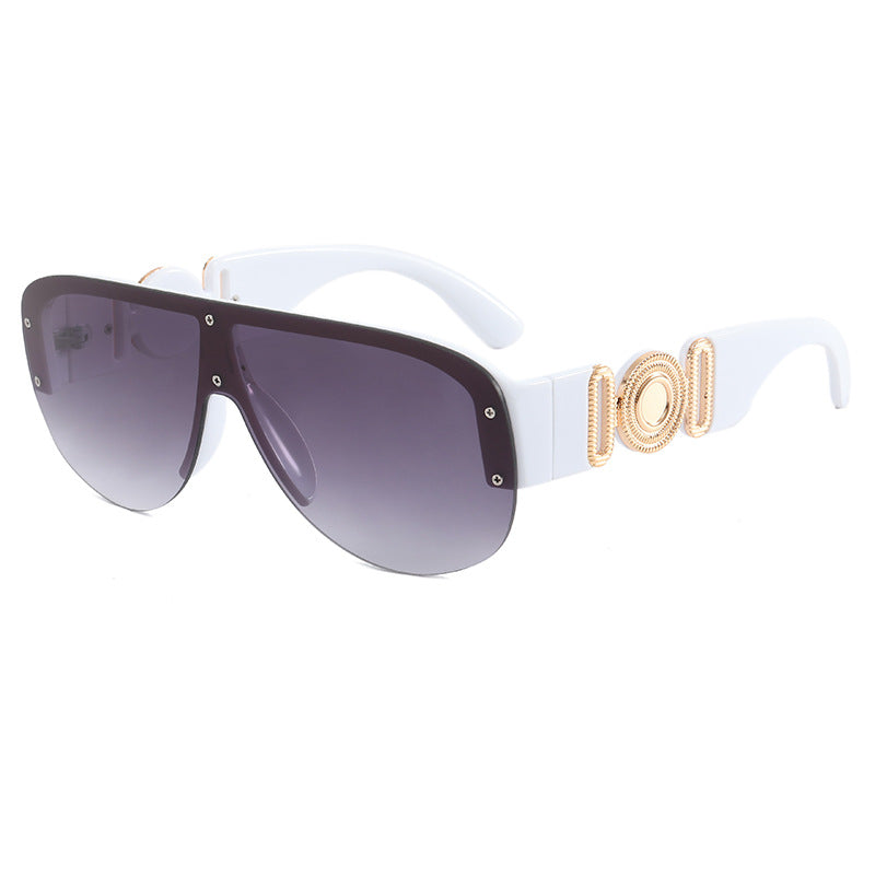 Damen große Sonnenbrille mit luxuriösem Randdesign Karnz