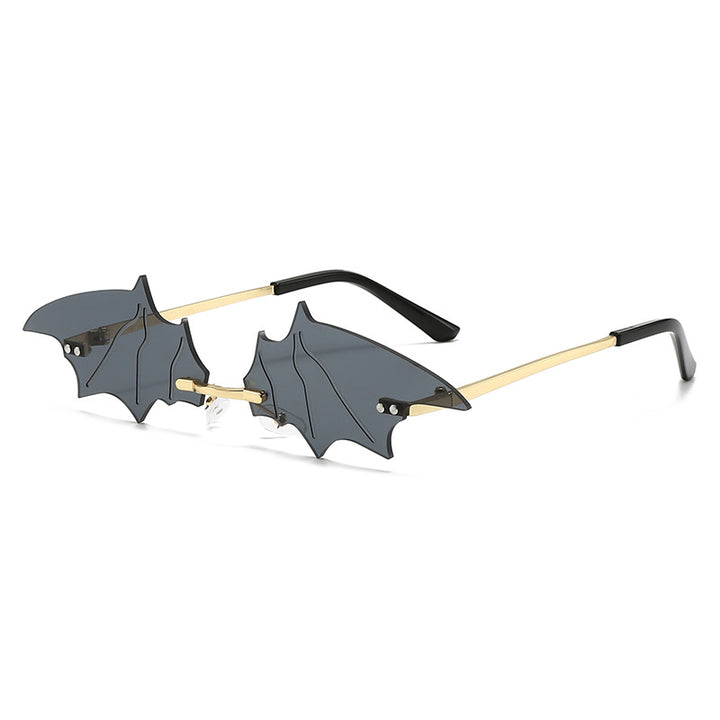Damen kreative und auffällige Sonnenbrille mit Bat-Design Karnz