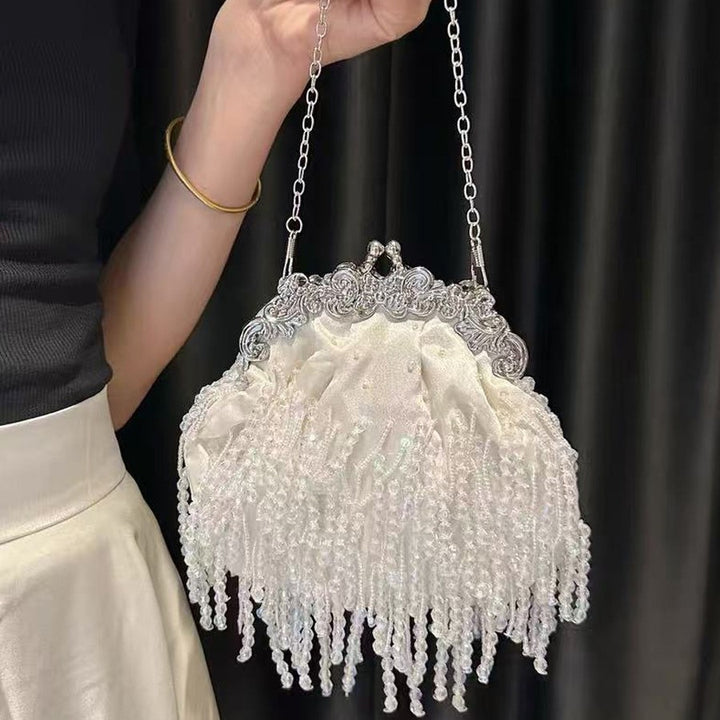 Elegante Perlenbeaded Clutch