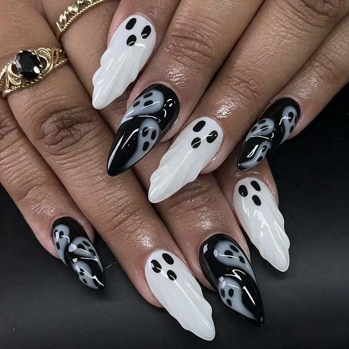 Ghost-Themen Press-On Nagelkunst