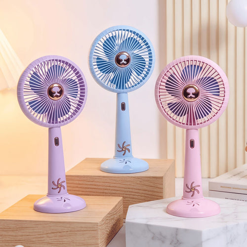 Damen Tragbarer Mini Tischventilator mit USB-Anschluss und leiser Betriebslautstärke Karnz
