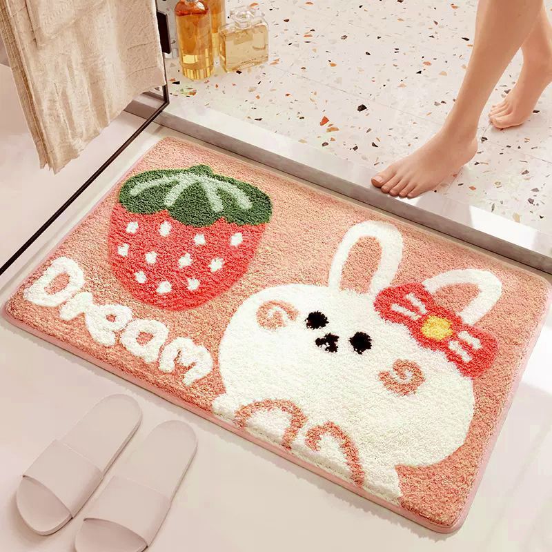 Süßer Hase-Themen Plüsch Badezimmer Teppich