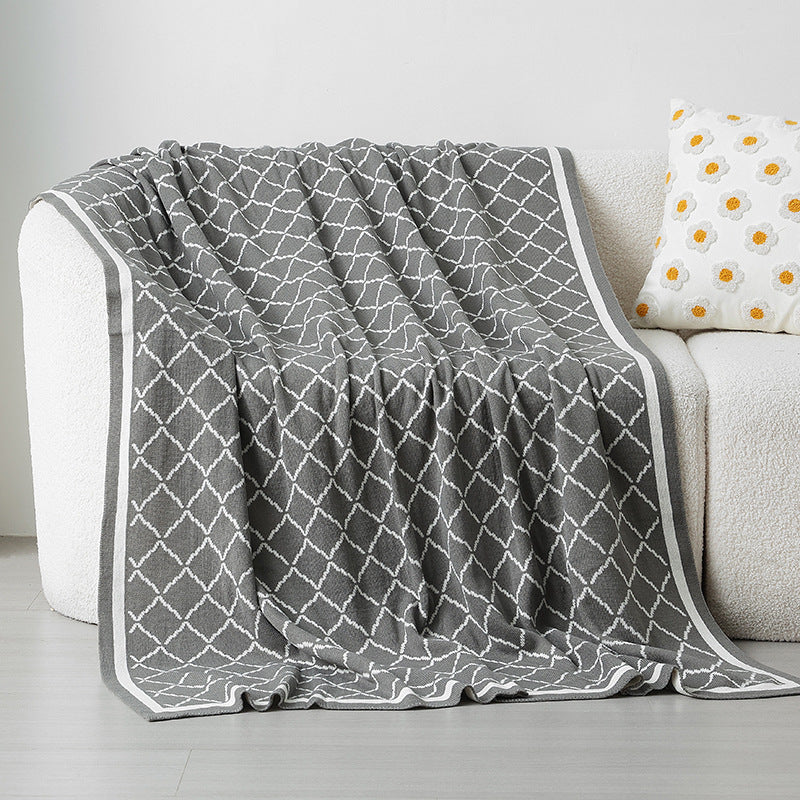 Gemütliche Strickdecke