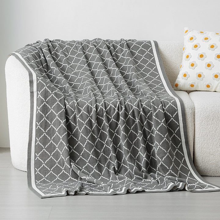 Gemütliche Strickdecke