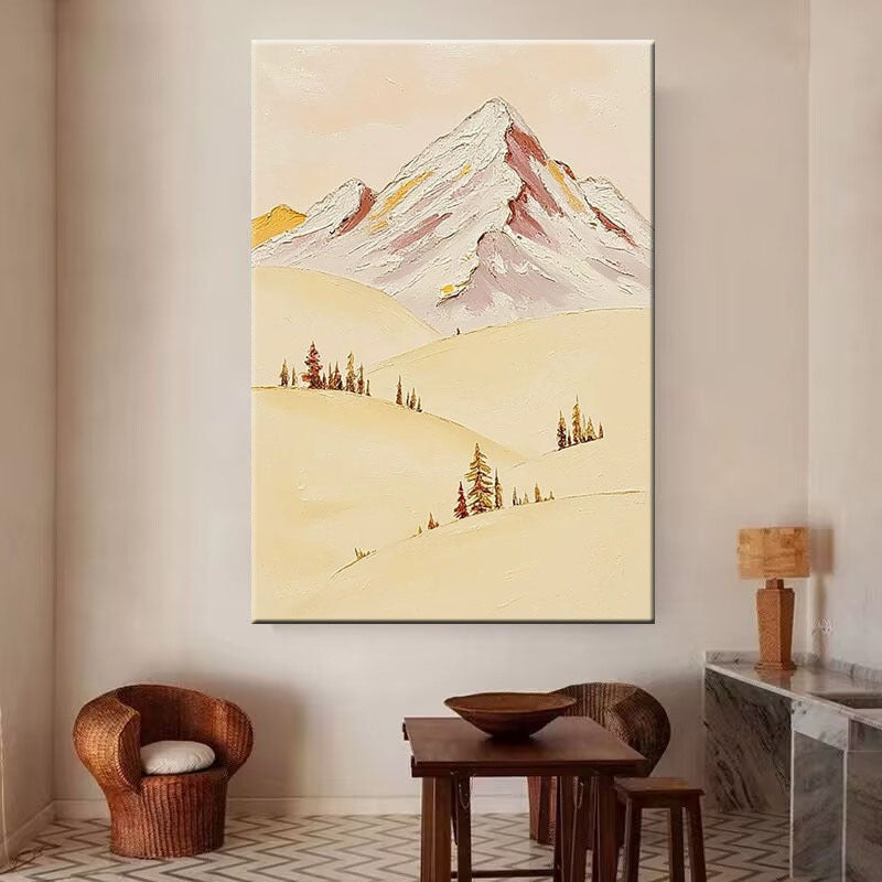 Berglandschaft Texturierte Leinwand Kunstwerk