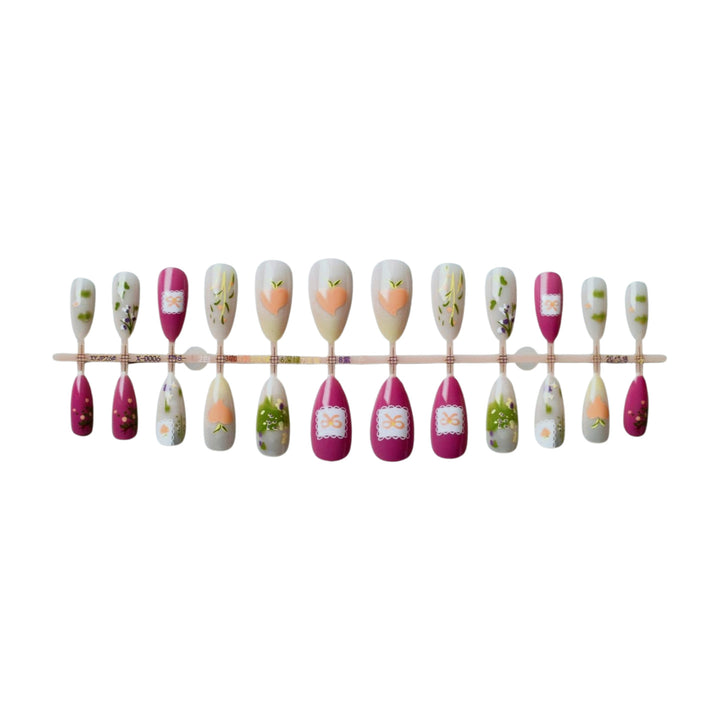 Künstlerisches Floral Nail Art Design Set