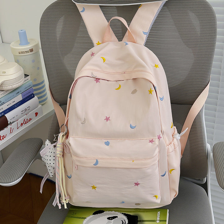 Gestickter Mond und Stern Rucksack Karnz