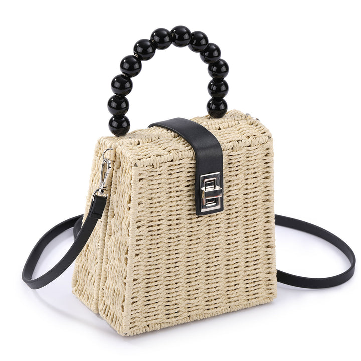 Damen Designer Korbtasche mit einzigartigem Griff Karnz