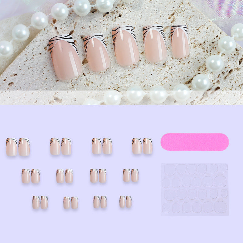 Abstract Pattern Press-On Nails Karnz