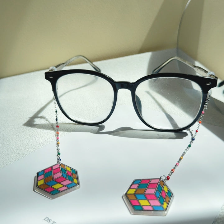 Bunte Rubik's Cube Ohrhänger Karnz