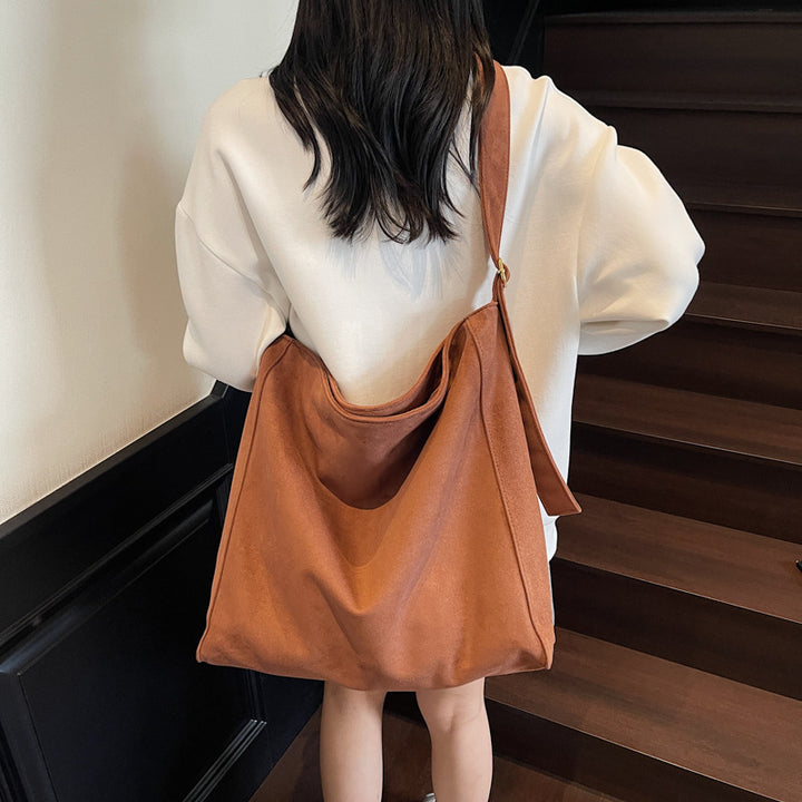 Weiches Wildleder Hobo-Bag
