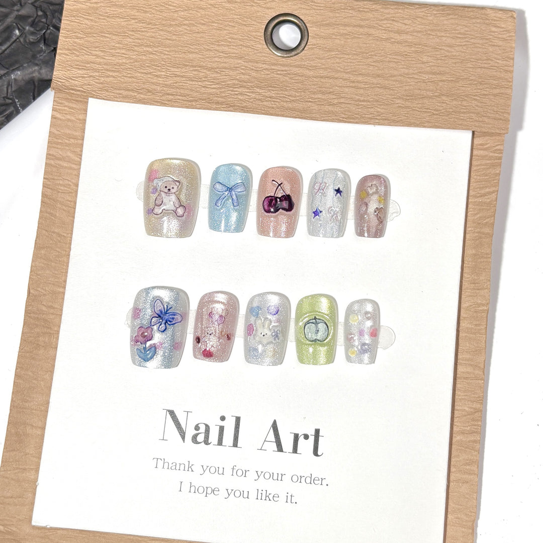 Kreatives Press-On Nagelkunst Design Kit