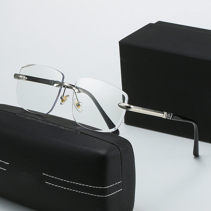 Damen quadratische Sonnenbrille mit stilvollen Kunststoff- und Metalldetails Karnz