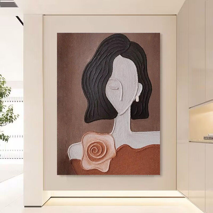 Künstlerisches Porträt Leinwand Wandkunst