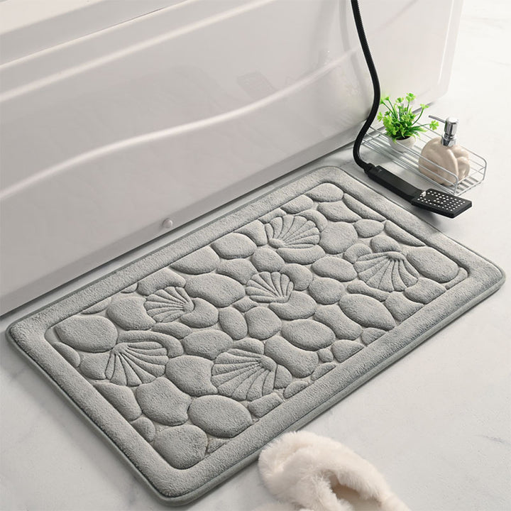 Textured Muschel Badematte
