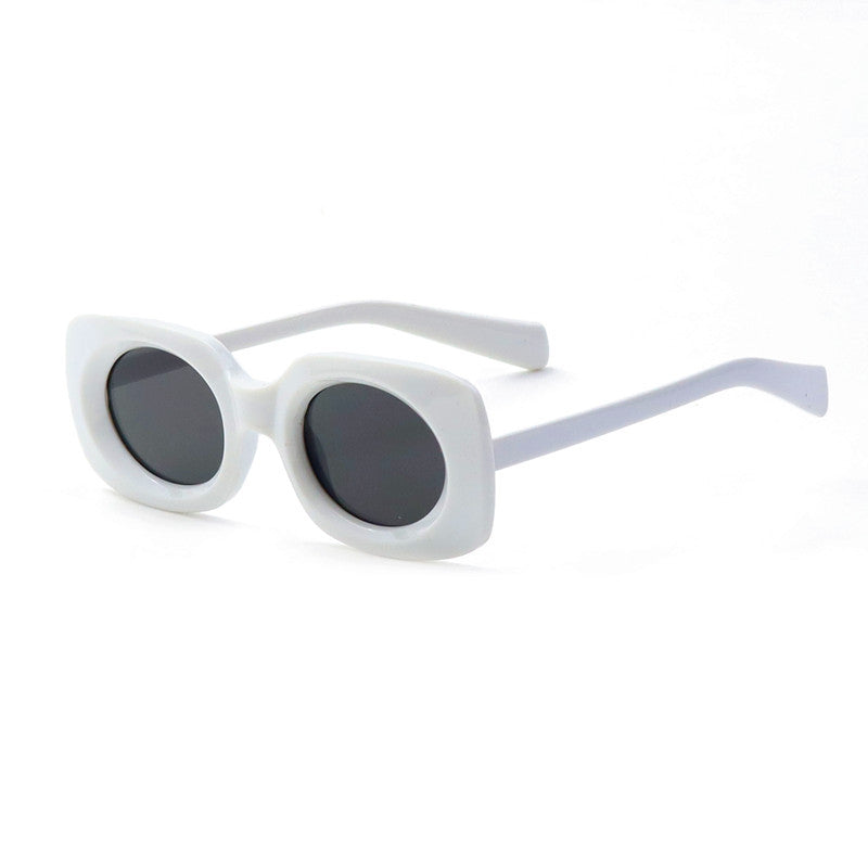 Zeitgenössische Matte Quadratische Sonnenbrille Karnz