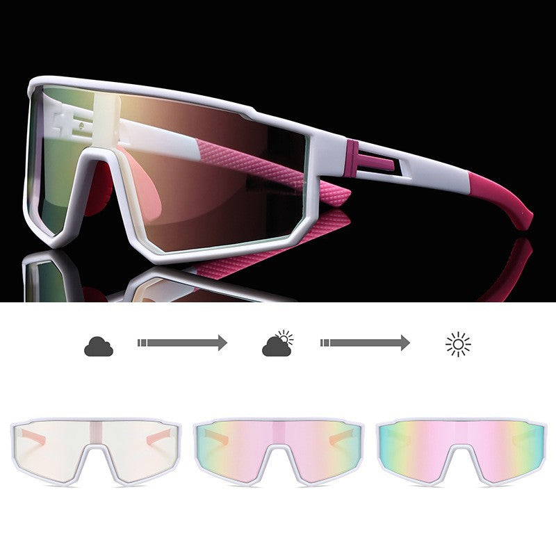 Unisex Sportliche Performance-Sonnenbrille mit intelligentem Lichtwechsel Karnz