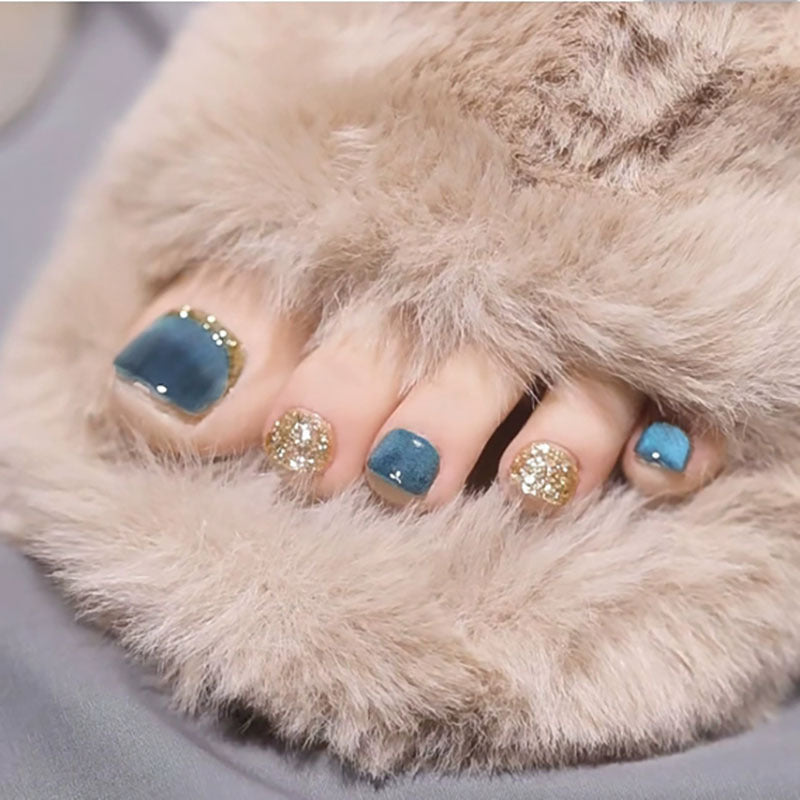 Glamourös Glitzerndes Pediküreset Karnz
