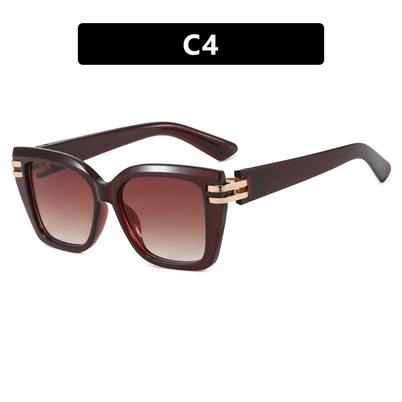 Damen stylish oversized Sonnenbrille mit luxuriösen Details Karnz