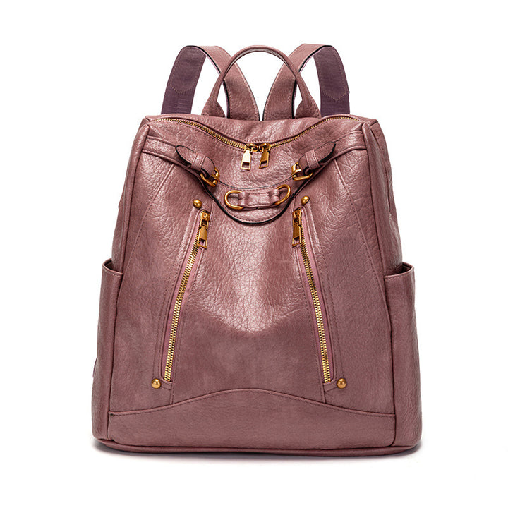 Vielseitiger multifunktionaler Leder-Rucksack