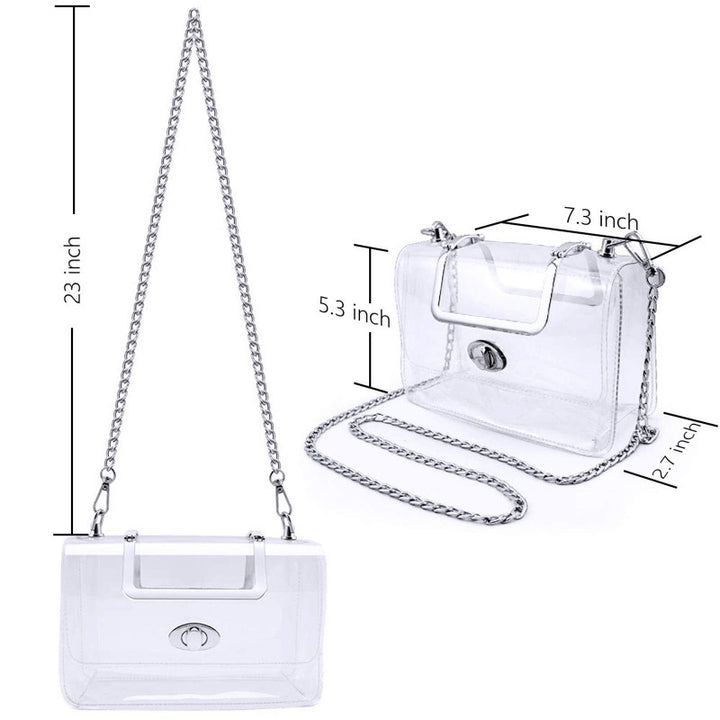 Transparente Umhängetasche mit Strukturiertem Design Karnz