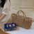 Damen Handtasche aus geflochtenem Naturmaterial Karnz