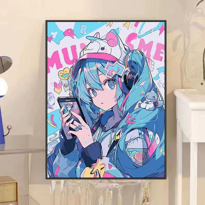 Anime-inspirierte dekorative Wandkunst Karnz
