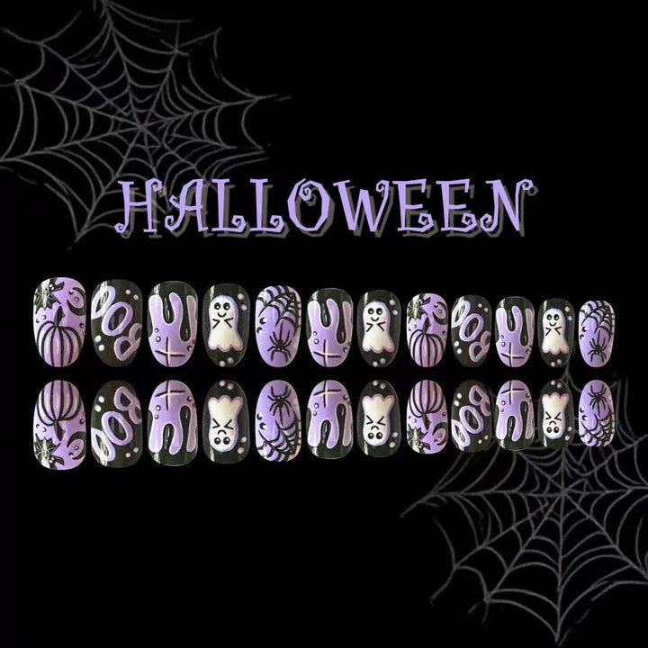 Halloween Kunstnagelset mit gruseligen Motiven Karnz