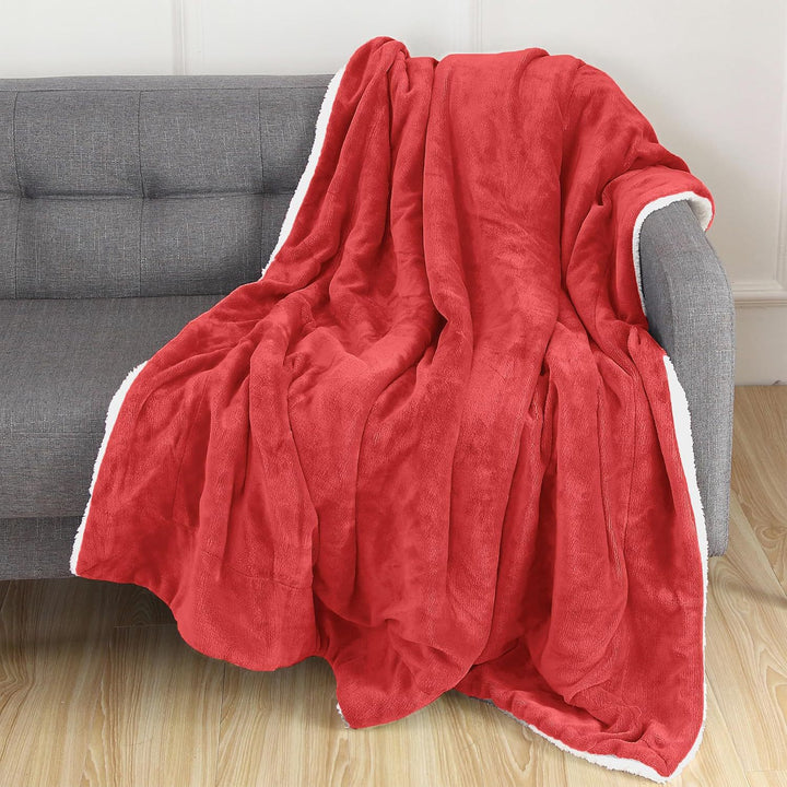Ultra-Plush Sherpa gefütterte Decke Karnz