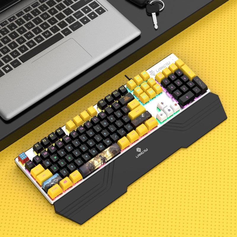 Ergonomische RGB Mechanische Gaming-Tastatur Karnz