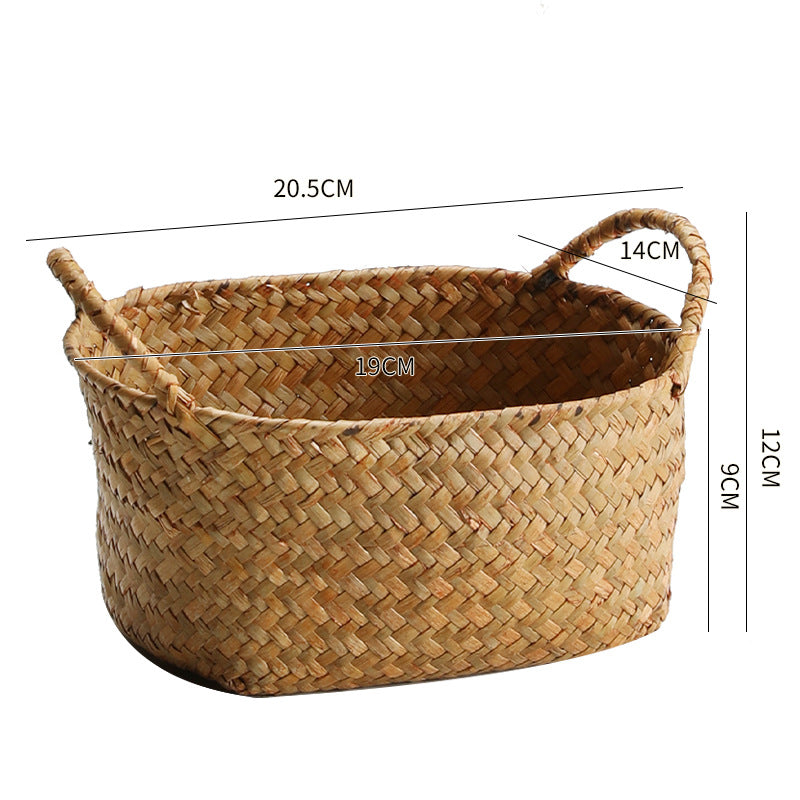 Unisex Geflochtener Aufbewahrungskorb mit ergonomischen Griffen Karnz