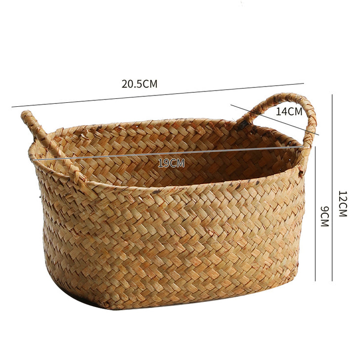 Unisex Geflochtener Aufbewahrungskorb mit ergonomischen Griffen Karnz