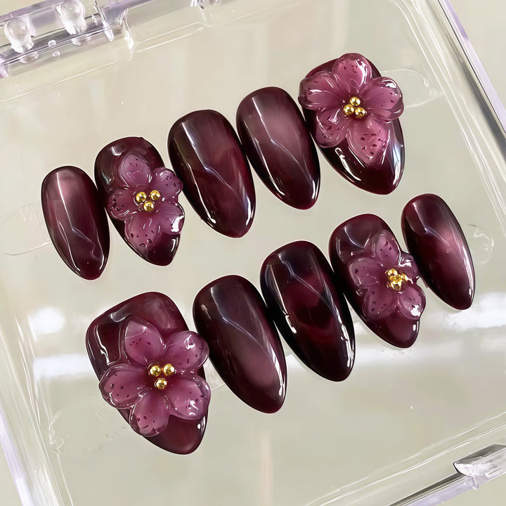 Blumen Press-On Nagelset